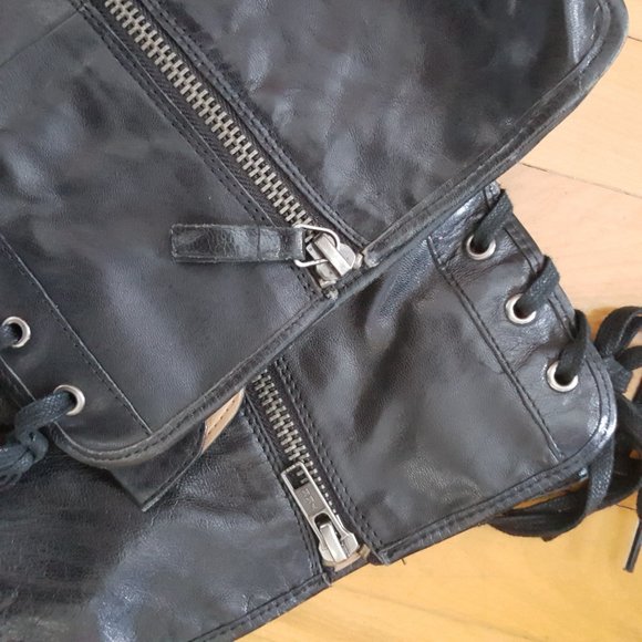 Nine West over the knee laced up leather boots - Picture 8 of 11